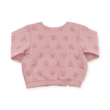 Oh Baby! Pucker Hearts Chelsea Bows Sweatshirt & Leggings Set ~ Blush