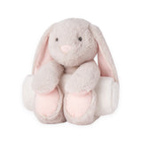 Elegant Baby Bedtime Huggie Blanket w/ Plush Toy ~ Bunny