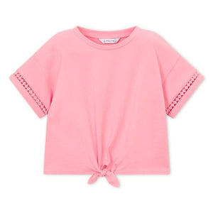 Mayoral Girls Tie Front s/s Top 7-12 ~ Candy