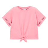 Mayoral Girls Tie Front s/s Top ~ Candy