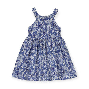 Mayoral Girls Printed Sleeveless Dress ~ Ink Floral