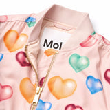 Molo Hedia Bomber Jacket ~ Colourful Hearts