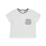 Mayoral Baby Boy s/s Pocket Tee w/ Graphic ~ White