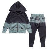 Munster Kids Mudtrap Zip Hoodie & Trapdoor Sweatpants Set ~ Black/New Green