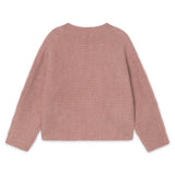 Mayoral Girls Knit Sweater & Skirt Set w/ Pearls ~ Heather Quartz