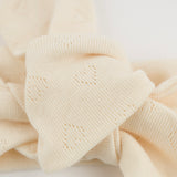 Oh Baby! Knotted Pointelle Headband ~ Natural