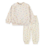 Molo Baby Disc Sweatshirt & Simeon Sweatpants Set ~ Confetti Rainbow