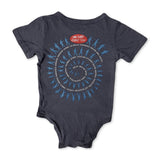 Rowdy Sprout Genesis Can't Dance s/s Onesie ~ Washed Black
