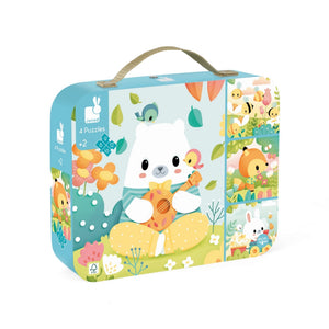 Janod Pure Animal 4 Progressive Puzzles