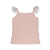 Petite Hailey Luna Frill Tank Top & Skirt Set ~ Flowers/Peach