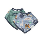 Loulou Lollipop Muslin Bandana Bib Set ~ Jungle Friends