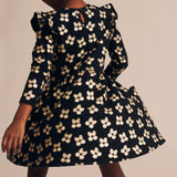 Huxbaby Cherry Pie Dress ~ Black/Gold
