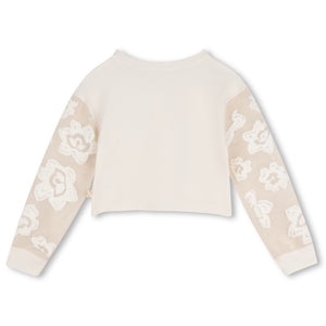 Billieblush Embroidered Sleeve Cardigan ~ Lily