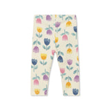Mayoral Baby Girl 3D Flower Top & Printed Leggings Set ~ Lilac