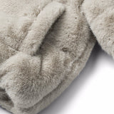 Molo Havi Faux Fur Jacket ~ Dappled Grey