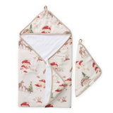 Loulou Lollipop Hooded Towel Set ~ Forest Families