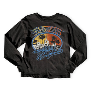 Rowdy Sprout Eagles Hotel California l/s Tee ~ Washed Black