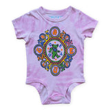 Rowdy Sprout Grateful Dead Kaleidoscope s/s Onesie ~ Pink Tie Dye