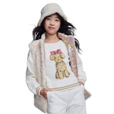 Appaman Girls Bianca Graphic Sweatshirt & Samantha Sweatpants Set ~ Cream