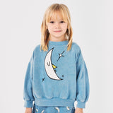 Bobo Choses Beneath The Moon Sweatshirt & Printed Skirt Set ~ Light Blue