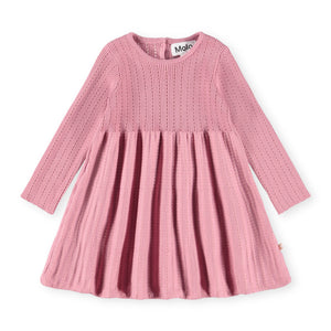 Molo Baby Cass Knit Dress ~ Fox Glove