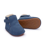 Old Soles Apres Bub Fur Lined Bootie ~ Indigo Suede