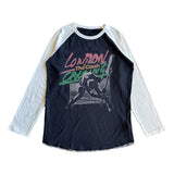 Rowdy Sprout Baby The Clash London Calling l/s Raglan Tee ~ Vintage Black/White