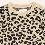 Huxbaby Leopard Sweater & Ribbed Leggings Set ~ Animal Print/Black