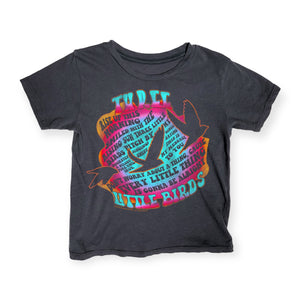 Rowdy Sprout Baby Three Little Birds Bob Marley s/s Tee ~ Washed Black