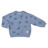 Mayoral Baby Boy Robot Print Sweatshirt & Sweatpants Set ~ Glacial