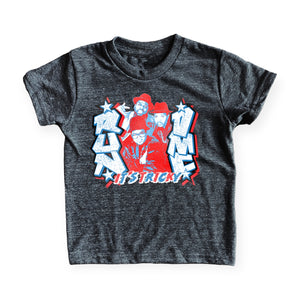 Rowdy Sprout Run DMC s/s Tee ~ Tri Black