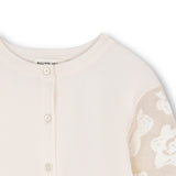 Billieblush Embroidered Sleeve Cardigan 7-12 ~ Lily