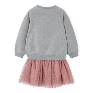 Mayoral Girls Bow Sweatshirt & Tulle Skirt Set ~ Makeup