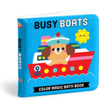 Mudpuppy Busy Boats Color Magic Bath Book