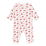 Petit Bateau Firetruck Print Romper ~ White Multi