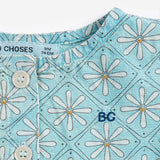 Bobo Choses Baby Daisy Mosaic Woven Dress ~ Light Blue