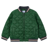 Mayoral Boys Quilted Bomber Jacket ~ Dark Green