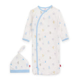Magnetic Me Modal Gown & Hat Set ~ Baby Beats Blue