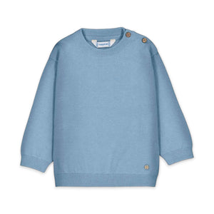 Mayoral Baby Boy Basic Knit Crewneck Sweater ~ Vivid Rain