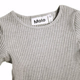 Molo Rochelle Ribbed l/s Top ~ Grey Melange