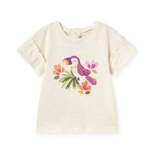 Mayoral Baby Girl s/s Toucan T-Shirt ~ Natural