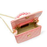 Tiny Treats Quilted BFF Charm Blossom Pearl Handbag