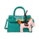 Tiny Treats Vivid Crocodile Pony Handbag