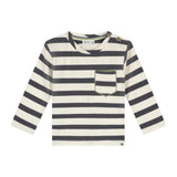 Babyface Baby Striped l/s Pocket T-Shirt ~ Antra