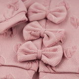 Oh Baby! Pucker Hearts Chelsea Bows Sweatshirt & Leggings Set ~ Blush