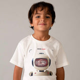 Mayoral Boys s/s Lenticular Robot T-shirt ~ Cream