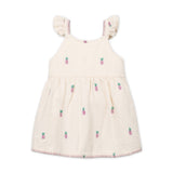 Play Up Baby Pineapple Print Woven Dress ~ Natural