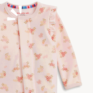 Magnetic Me Velour Footie ~ Floral