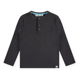 Babyface Boys l/s Thermal Henley ~ Antra