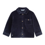 Mayoral Baby Boy Ribbed Velour Overshirt ~ Blue